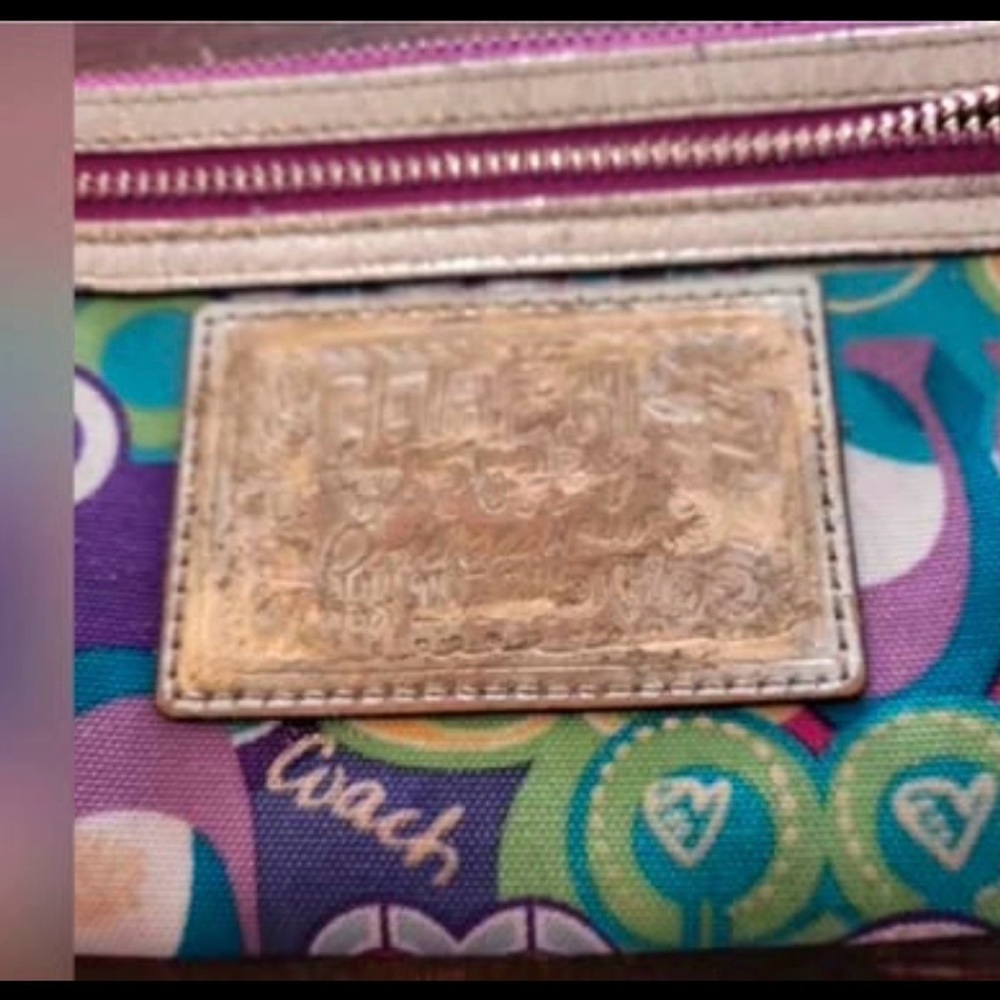 Coach Colorful Patterned Wristlet - Picture 2 of 4